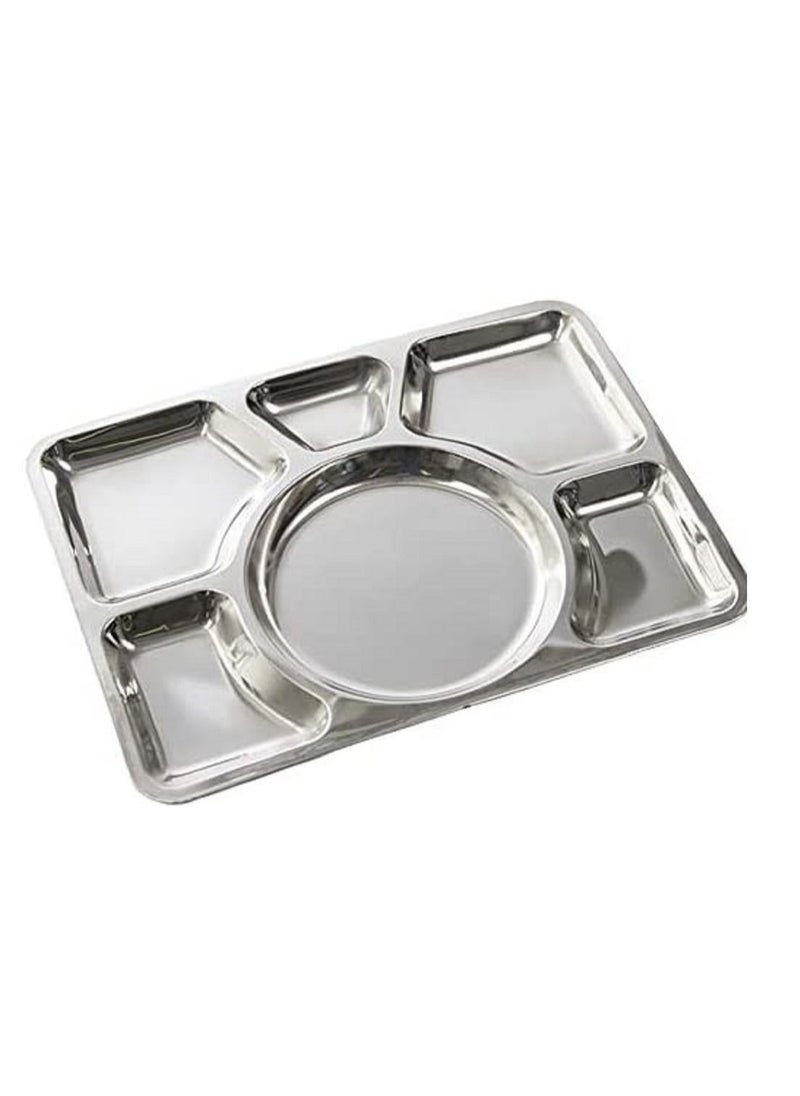 555 Mess Tray Silver 40cm  - Image 1