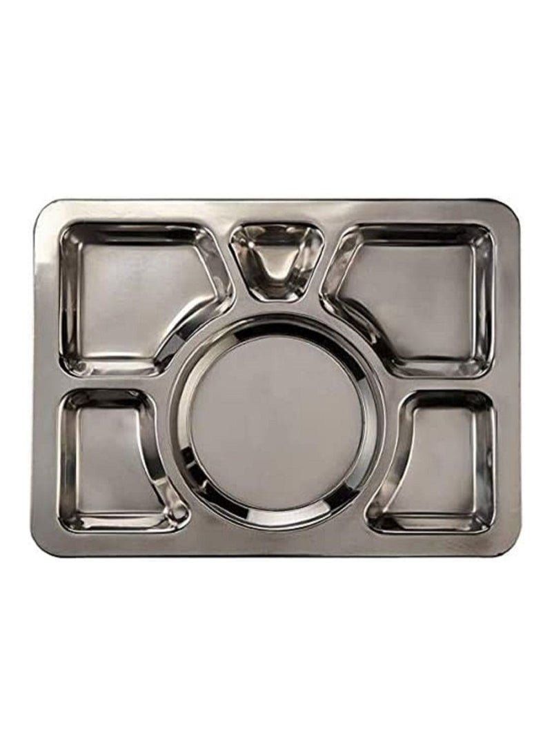555 Mess Tray Silver 40cm  - Image 3