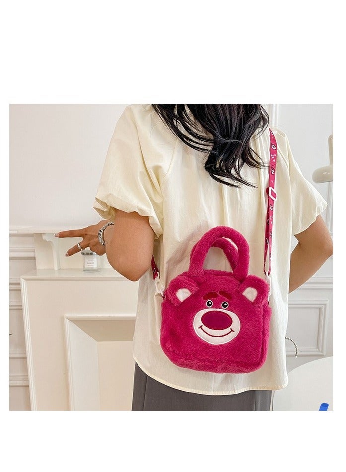 Plush handbag for girls cute--Strawberry Bear  - Image 2