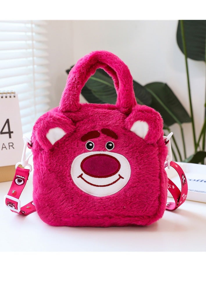 Plush handbag for girls cute--Strawberry Bear  - Image 3