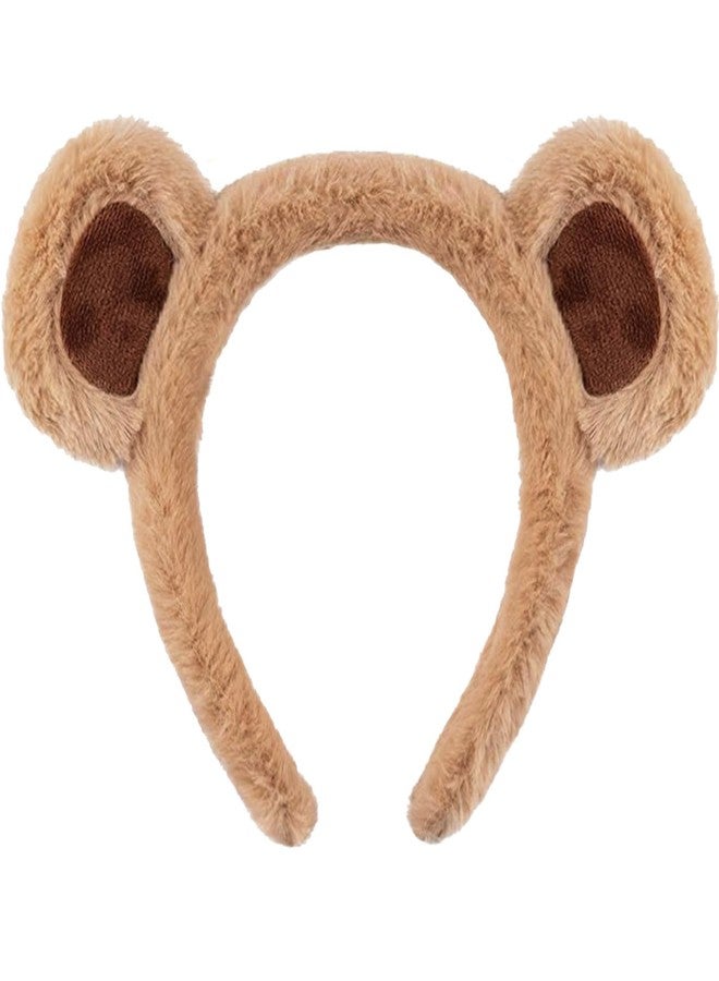 KICOSY Bear Ears Headband Halloween Brown Bear HairBand Bear Costume Adult Party Accessories for Halloween Cosplay - Image 1