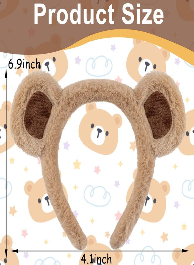 KICOSY Bear Ears Headband Halloween Brown Bear HairBand Bear Costume Adult Party Accessories for Halloween Cosplay - Image 2