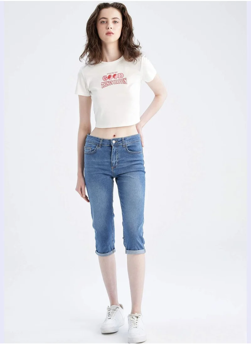 DeFacto Woman Capri Denim Capri