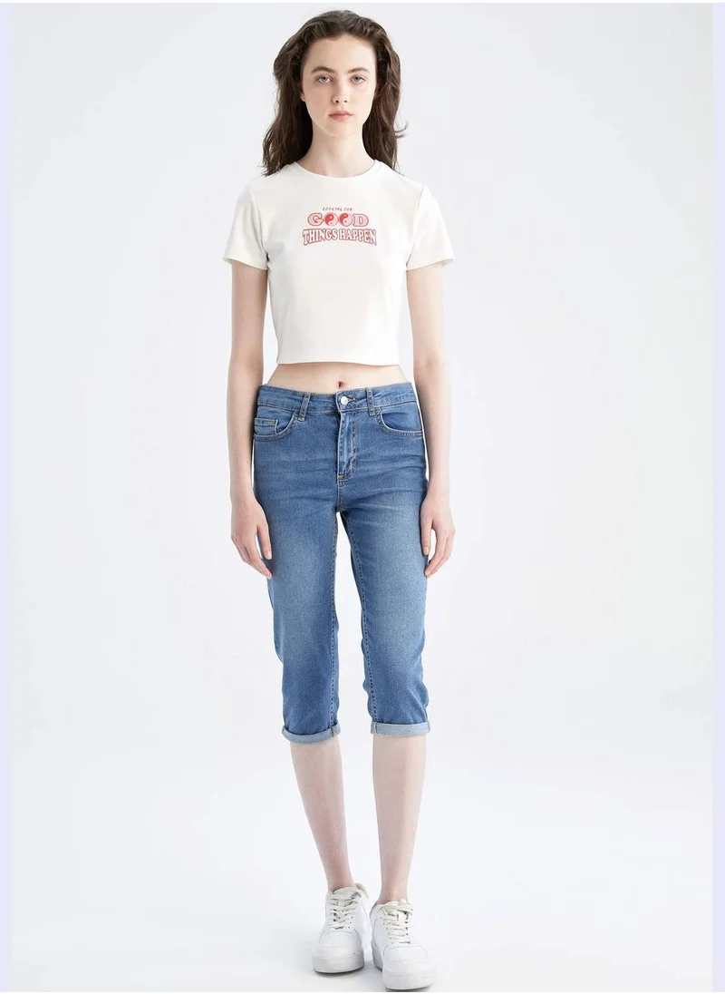DeFacto Woman Capri Denim Capri