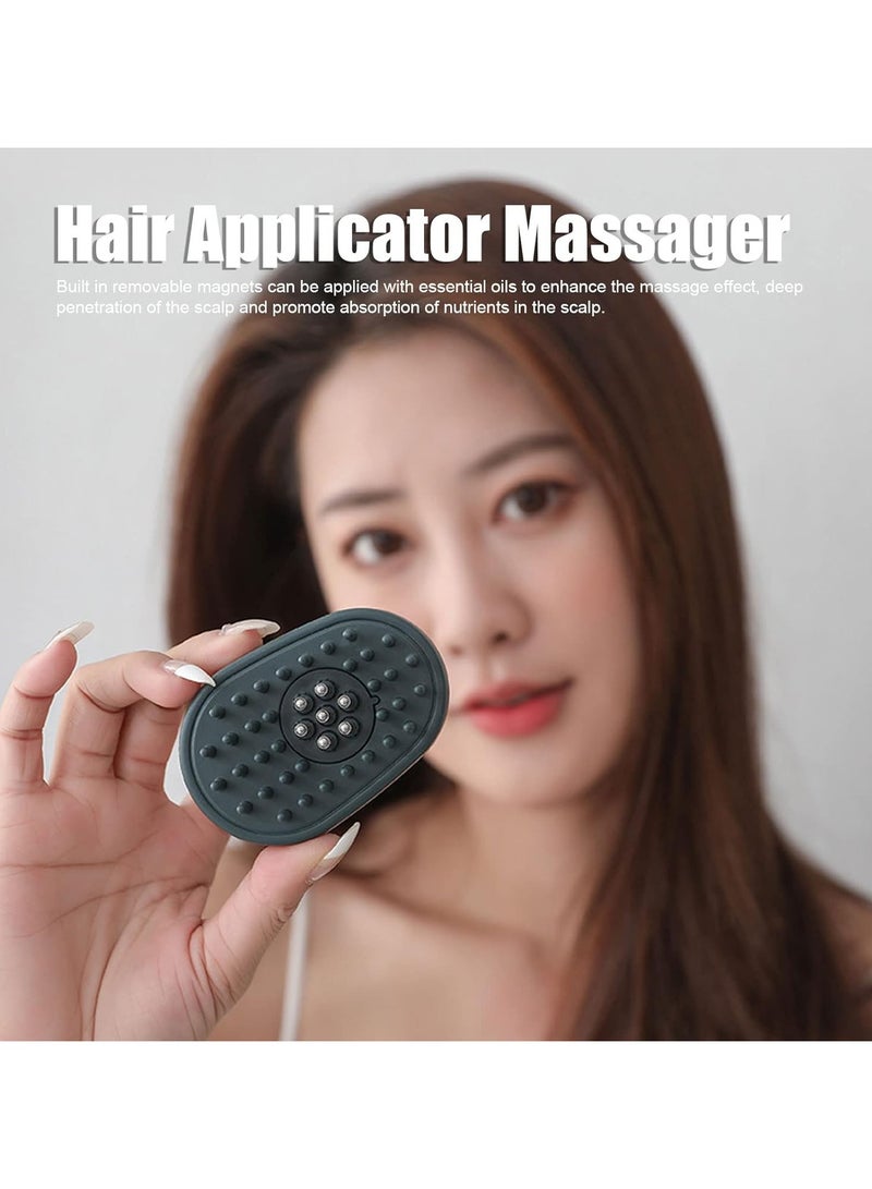general Cordless Head Massager, Electric Scalp Applicator Massager 4 Gears Adjustable Vibration USB Rechargeable Hair Oil Comb - Image 2