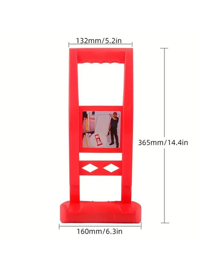 Heavy Duty Panel Lifting Tool Red Lift Plate Ergonomic Grip for Drywall Plywood Bedding - Image 1