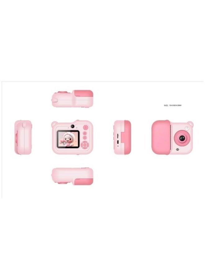 Oteeto OKC03 Kids Digital Camera – HD 1080P Video & Photo Camera with 2.0 Inch Screen, Fun Filters, Games & Rechargeable Battery – Perfect Gift for Kids, Lightweight & Durable Design (Pink) - Image 4
