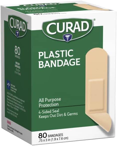 Curad Plastic Bandages 75 X 3 Inches 80 Each - Image 1