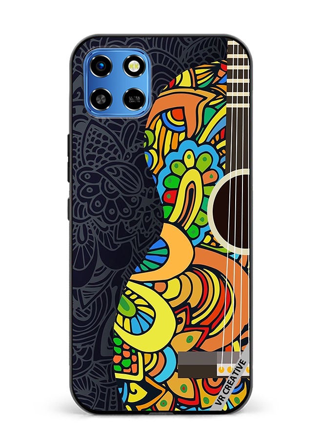 VR CREATIVE Protective Case Cover For Infinix Smart 6 HD Colorful Guitar Design Multicolour - Image 1