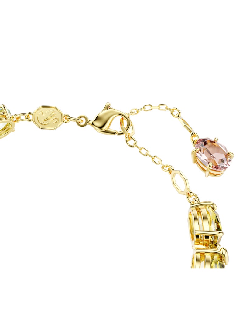 Swaro Gema Tennis bracelet,Mixed cuts, Multicolored, Gold-tone plated-5705808 - Image 3