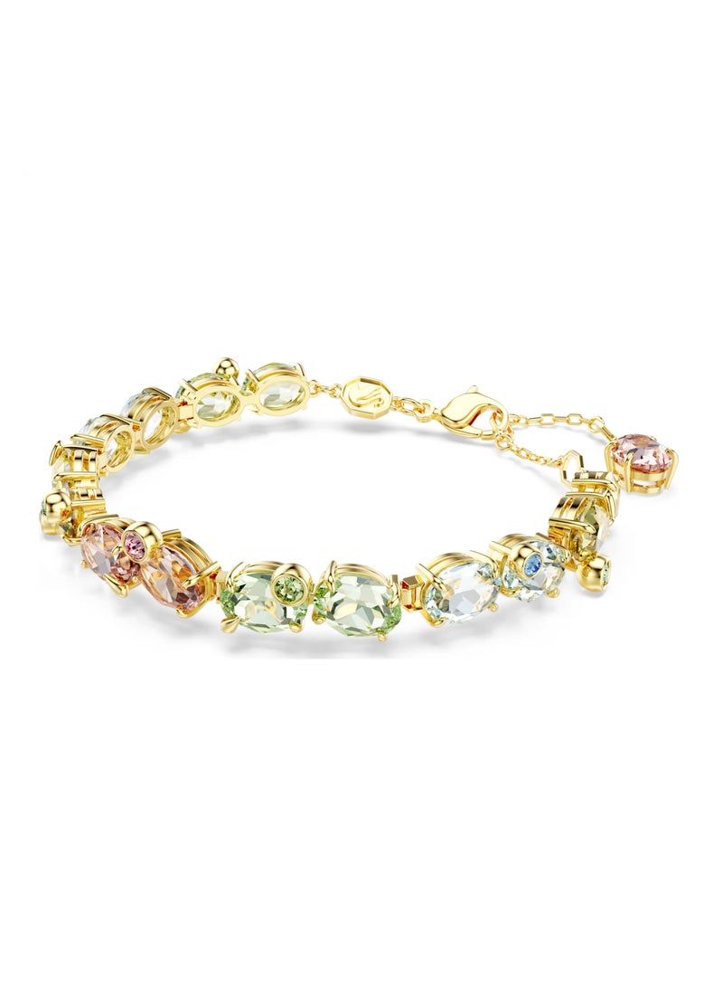 Swaro Gema Tennis bracelet,Mixed cuts, Multicolored, Gold-tone plated-5705808 - Image 2