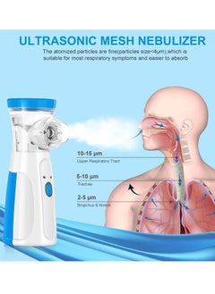Houmt Nebulizer Portable Mini Vaporizers Handheld Atomizers for Adults and Children Travel Nebulizer Steam Inhalator Low Power  - Image 2
