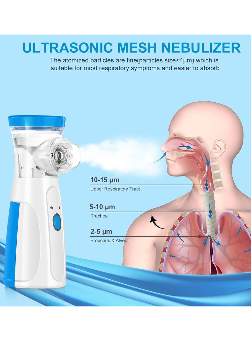 Houmt Nebulizer Portable Mini Vaporizers Handheld Atomizers for Adults and Children Travel Nebulizer Steam Inhalator Low Power  - Image 2