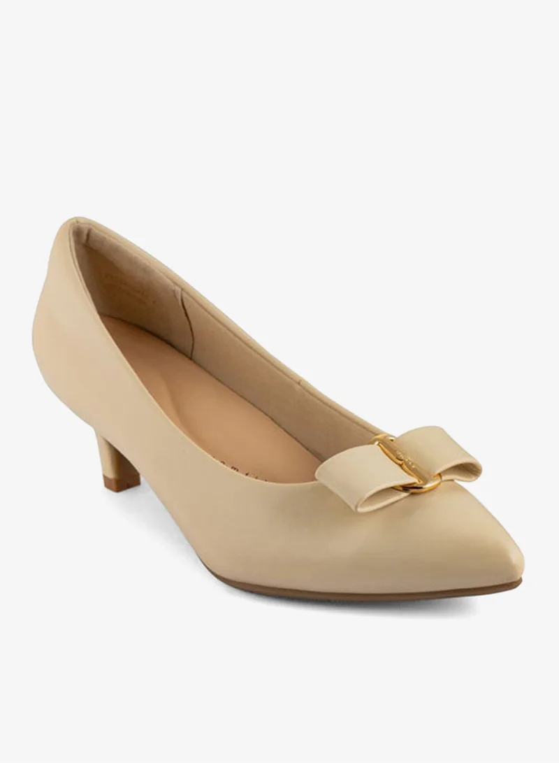 فينتشي مضخات نسائية مدببة إصبع القدم متوسط الكعب