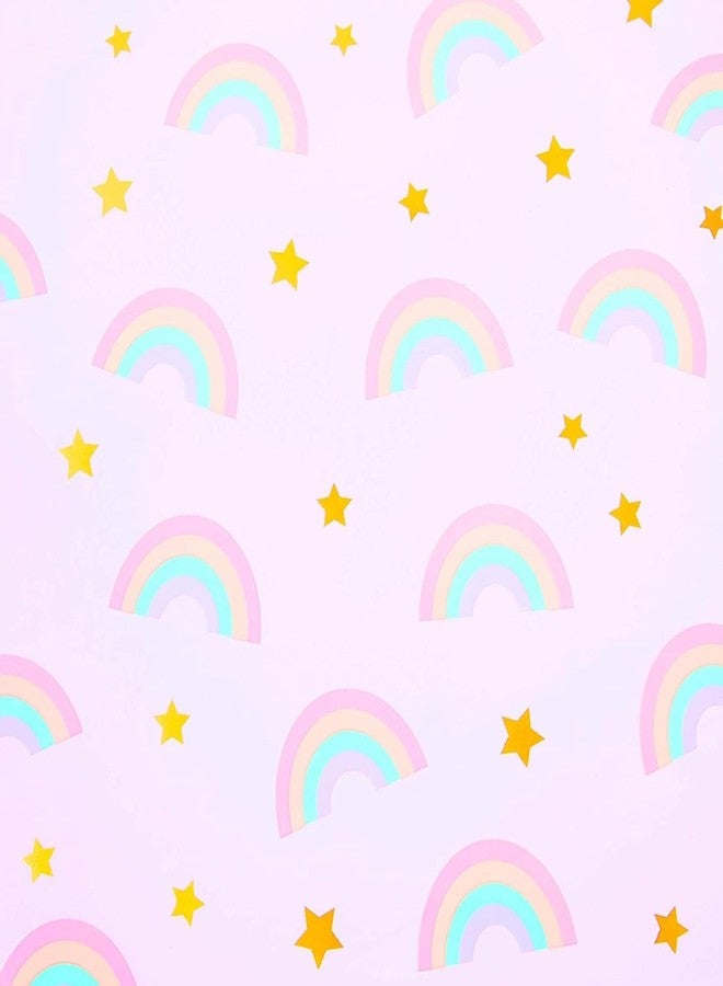 Sparkle and Bash Rainbow Hearts Gift Wrap Roll - 30 in x 16 ft, 3 Rolls, Pink - Birthday Wrapping Paper - Pink Sparkle Gift Wrap - Image 4