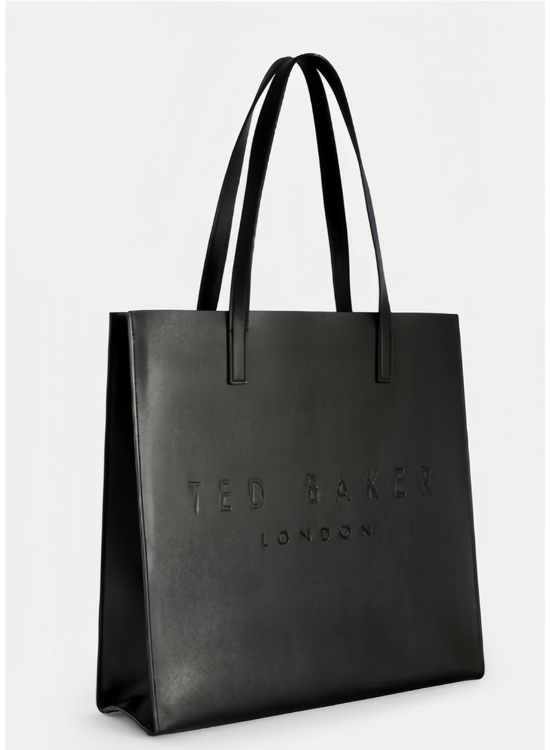 تيد بيكر حقيبة تيد بيكر النسائية بتصميم توت كبير باللون الأسود حقيبة سوكون كروسهاتش للنساء - Image 1