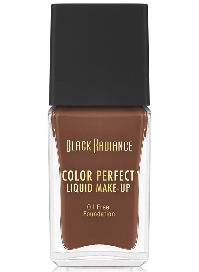 Black Radiance Color Perfect Liquid Full Coverage Foundation Makeup, Espresso, 1 Fluid Ounce