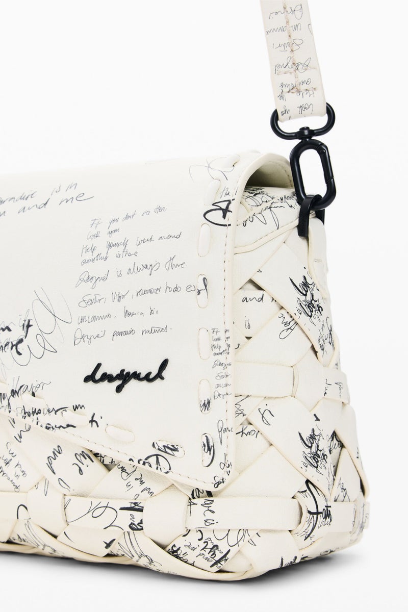 DESIGUAL Medium bag with flap braided details - Image 5