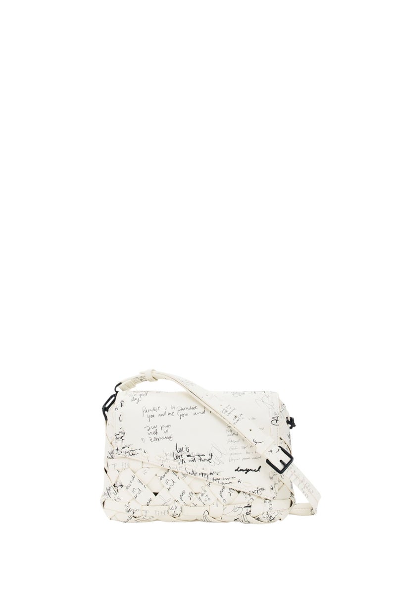 DESIGUAL Medium bag with flap braided details - Image 1