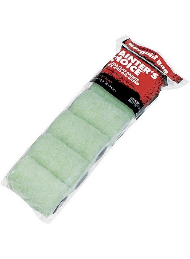 Wooster 6-Piece Painter's Choice Paint Roller Cover Mint Green 4 x 1/2 Inch 00R2710040 - Image 2