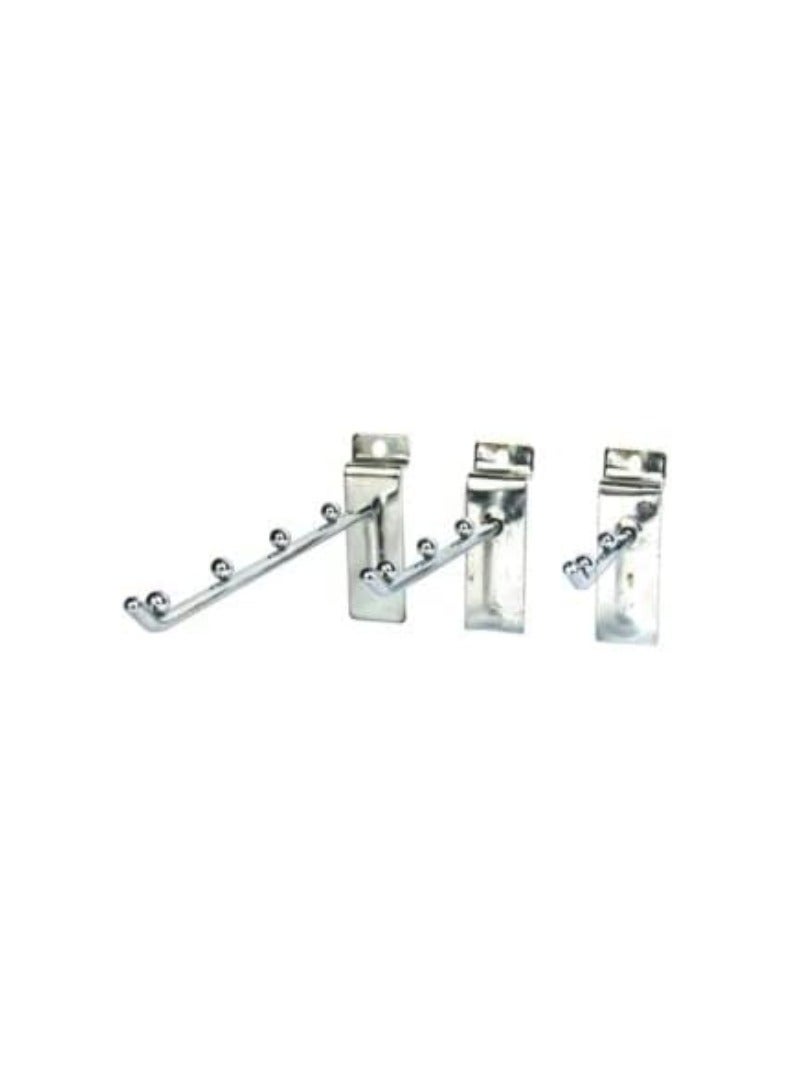KNP KNP Chrome Plated Ball Type Wall Display Hooks 4 Ball feature a sleek chrome-plated finish that resists rust and corrosion. 