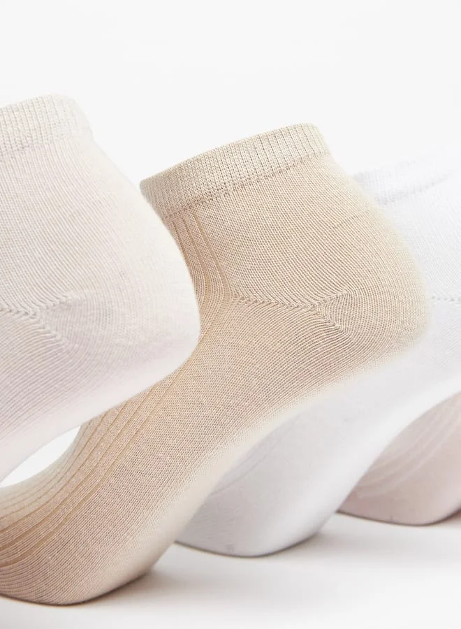 سيليست Women's Textured Ankle Length Socks - Set of 5