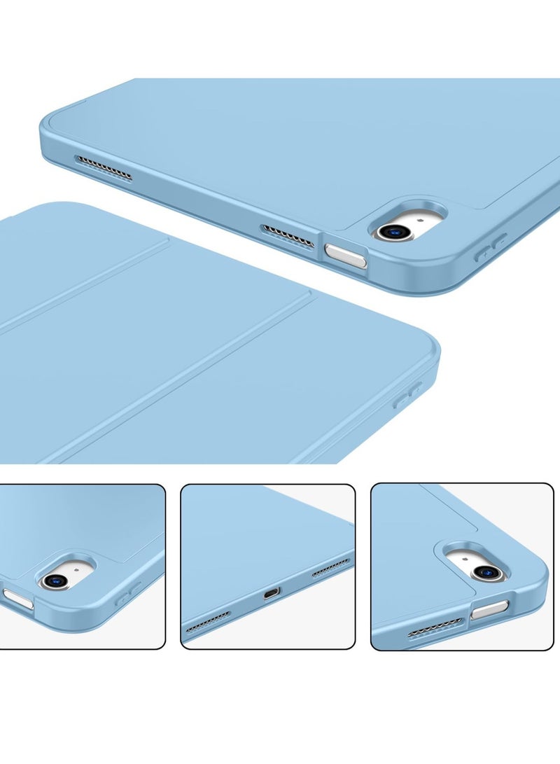 iPad 10th Generation Case (10.9 Inch, 2022) – Smart Case with Pencil Holder, Soft TPU Back, Auto Wake/Sleep Support – Azure Blue - Image 3