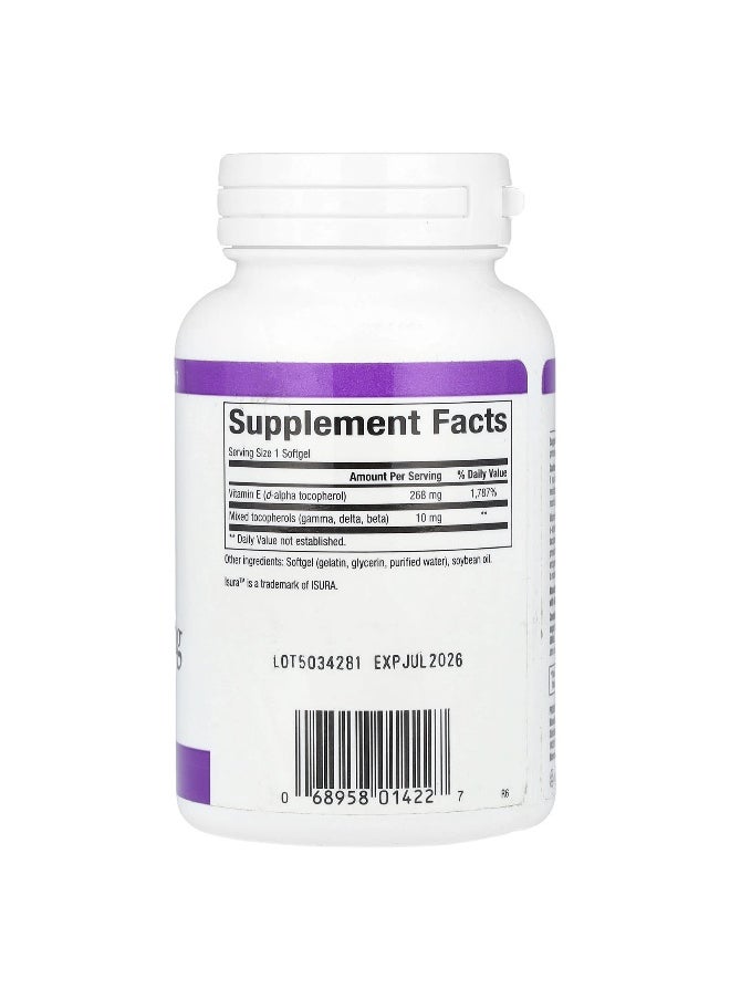 natural Factors - Natural Factors, Mixed Vitamin E, 268 mg (400 IU), 180 Softgels - Image 1