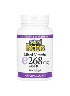 Natural Factors, Mixed Vitamin E, 268 mg (400 IU), 180 Softgels