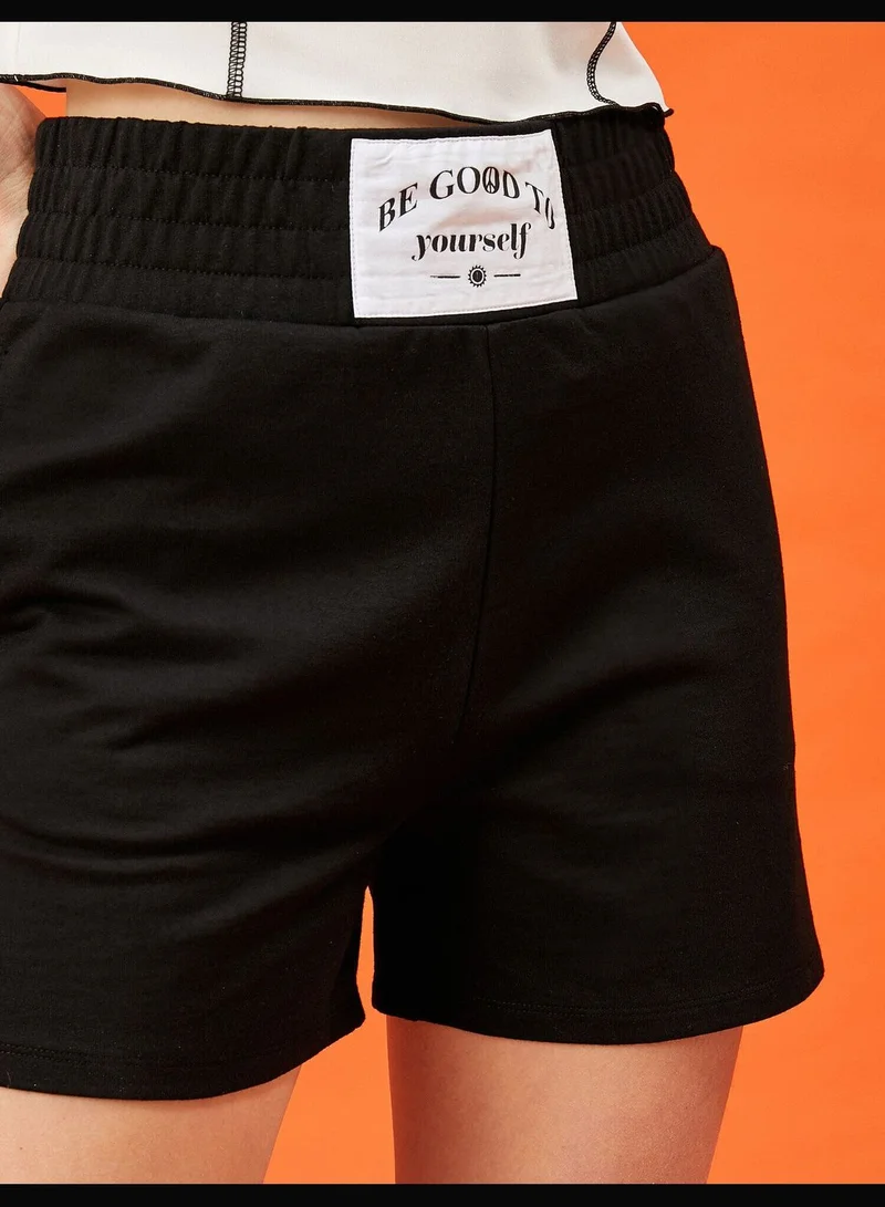كوتون Slogan Shorts