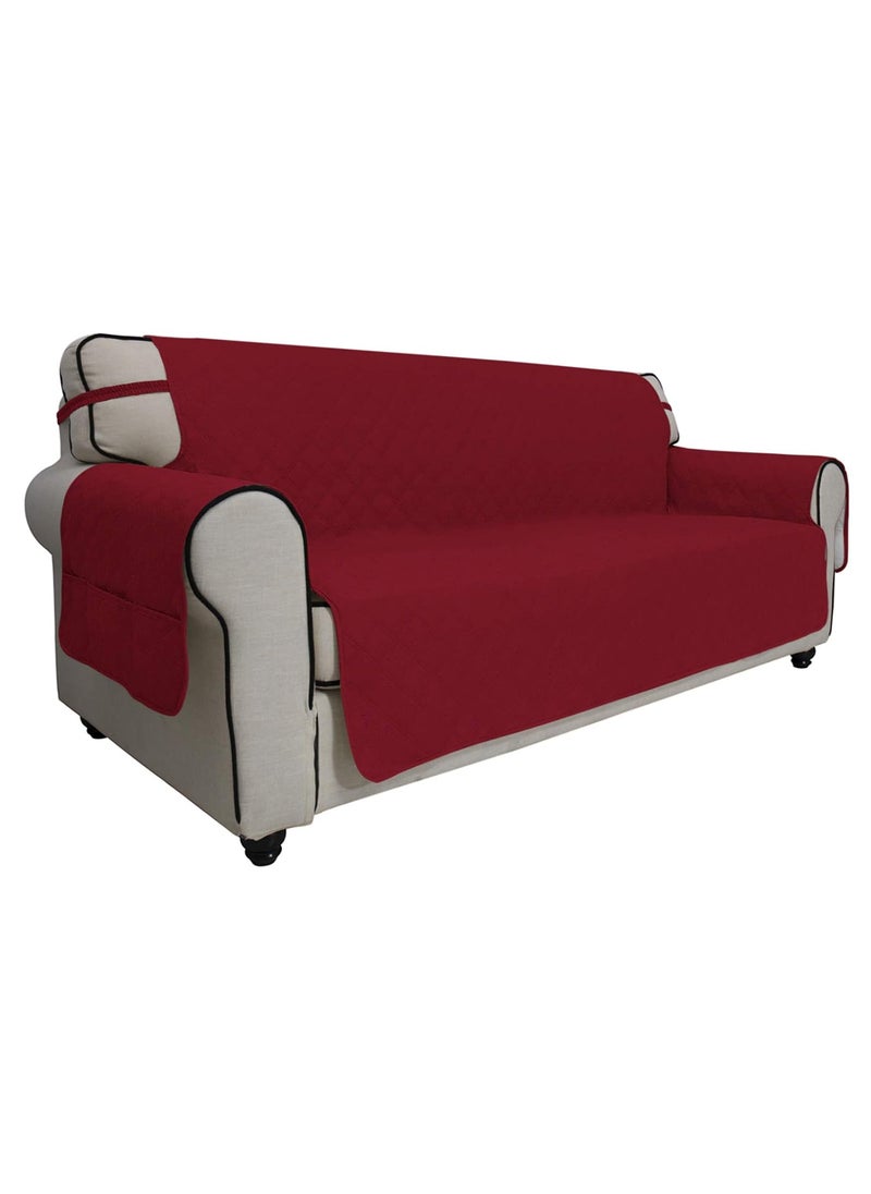 Easy-Going - Easy-Going Sofa Slipcover Oversized Sofa Cover Waterproof Couch Cover Furniture Protector Cover Pets Covers Washable Non-Slip Fabric Pets Kids Children Dog Cat (Oversized Sofa, Christmas Red) - Image 1