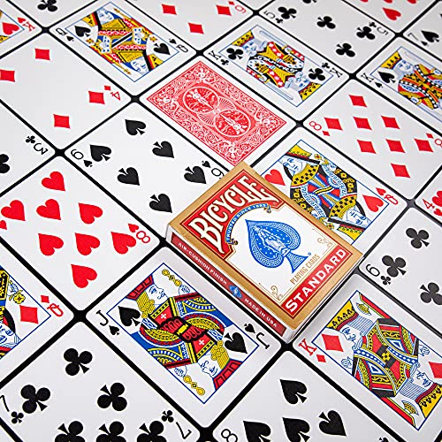 Bicycle Standard Rider Back Playing Cards, Red & Blue for All Ages,Pack of 1 - Image 5