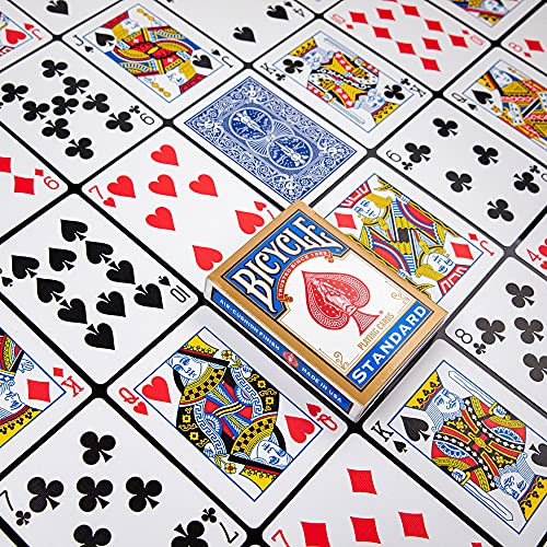 Bicycle Standard Rider Back Playing Cards, Red & Blue for All Ages,Pack of 1 - Image 4