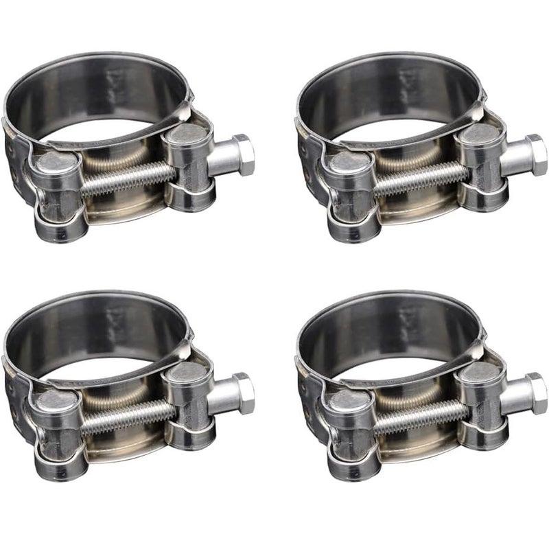 E Model Heavy Duty T Bolt Hose Clamps 304 Stainless Steel Leak Proof Locknut For Radiator Turbo Intake Hoses - Image 1