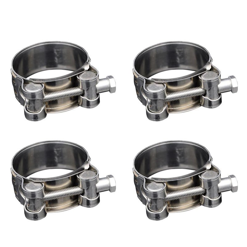 E Model Heavy Duty T Bolt Hose Clamps 304 Stainless Steel Leak Proof Locknut For Radiator Turbo Intake Hoses - Image 2