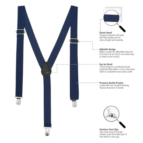 Kavove The Feline Blue Suspender - Image 3