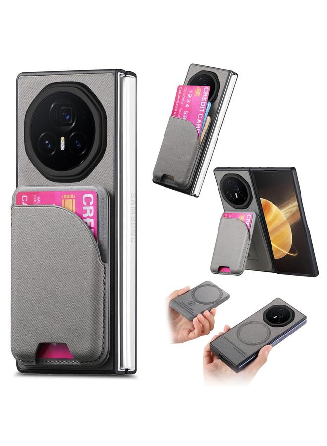 اس-توب جراب لهاتف Honor Magic V3 من الجلد الصناعي المائل مع حقيبة بطاقات وغطاء خلفي مغناطيسي للهاتف - Image 1