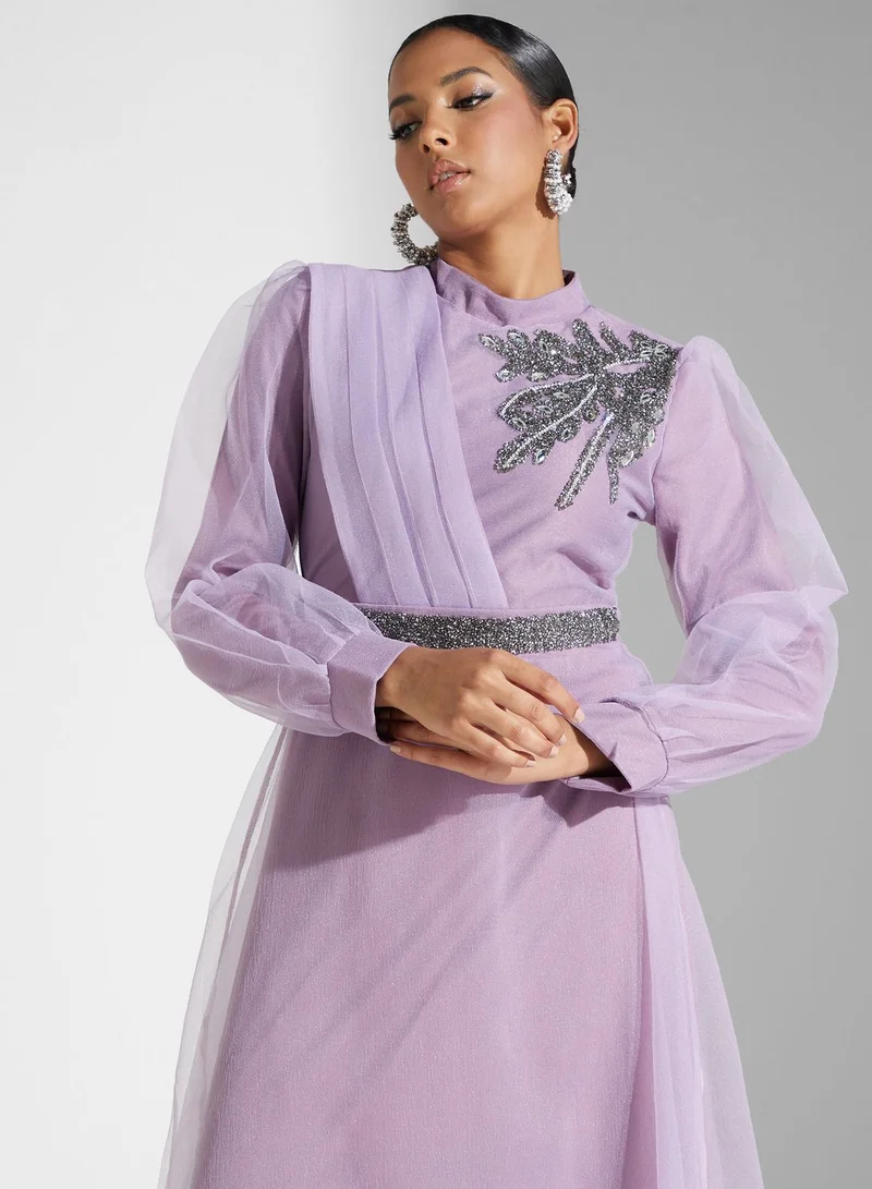 Khizana Embellished A-Line Dress