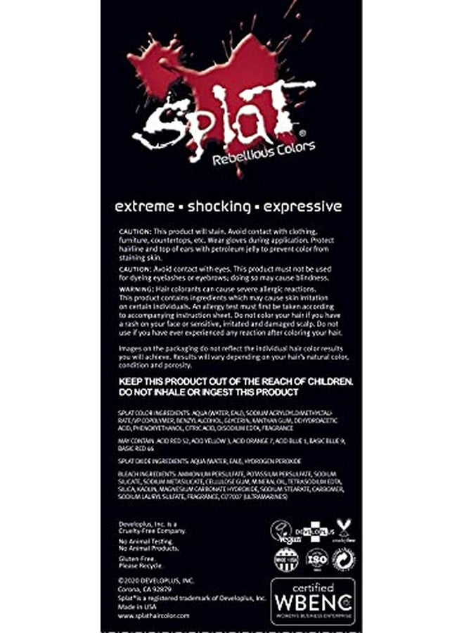 SPLAT Luscious Raspberries Original Complete Kit Semipermanent Hair Dye Vegan & Crueltyfree - Image 4