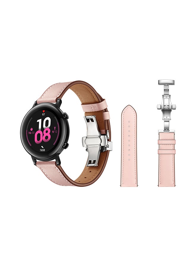 Perfii Stylish Replacement Band For Huawei Watch GT/GT 2 42mm Pink - Image 2