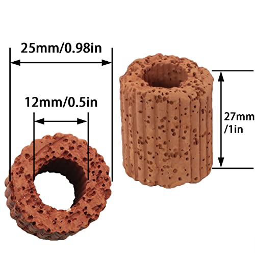 DGHAOP 10pcs Water Plants Cultivation Fixed Ring Base 25mm Aquatic Water Plant Fixed Ring for Aquarium Landscape Ceramic Plant Pot - Image 2