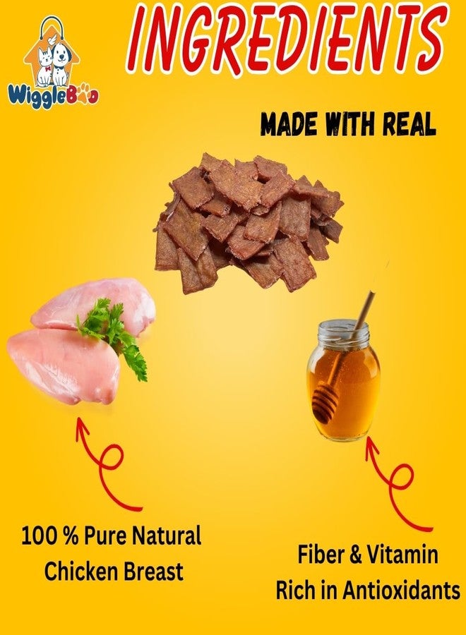 WiggleBoo Chicken & Honey Cat Treat | Protein Rich | Fiber Rich | Crunchy Healthy Snacks | 100% Natural | 75g - Image 3