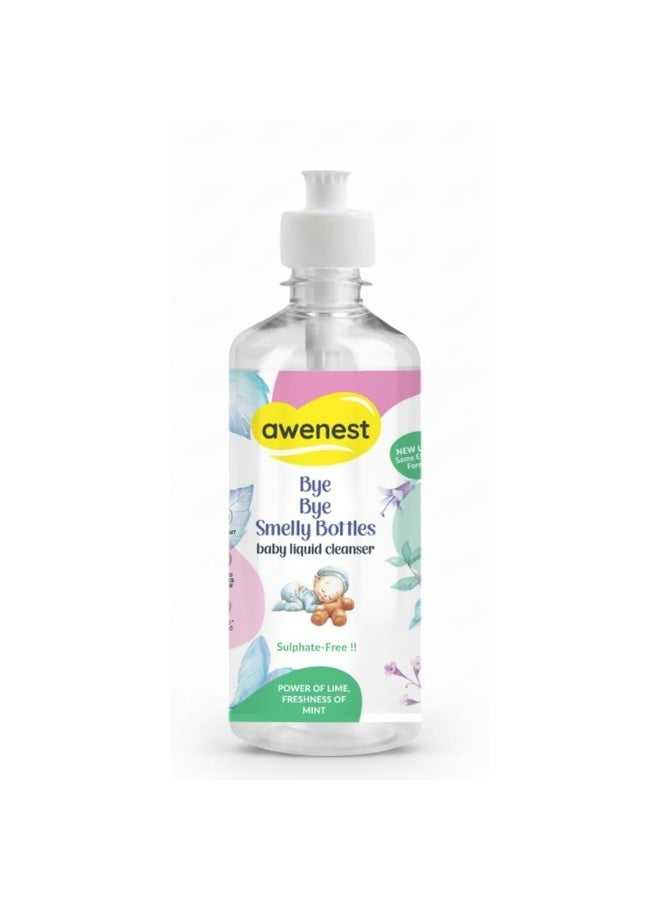 awenest Baby Liquid Cleanser 1 Liter | 100% Sulphate-free Cleanser for Bottles, Nipples, Accessories, Toys | Natural Bottle Cleaning Liquid and Dishwash - Image 1