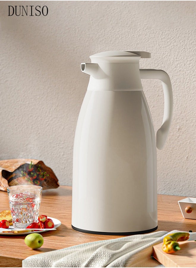 DUNISO Large capacity kettle, insulated kettle, hot water, office bedroom, tea, coffee, milk  - Image 4