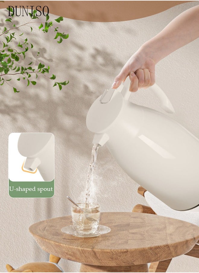 DUNISO Large capacity kettle, insulated kettle, hot water, office bedroom, tea, coffee, milk  - Image 1