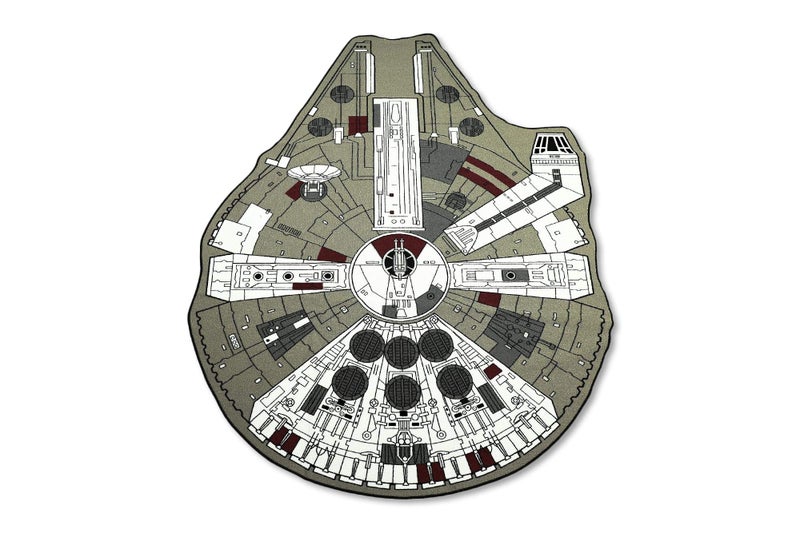 Star Wars Han Solo's Millennium Falcon Small Area Rug | 39 x 52 Inches - Image 1