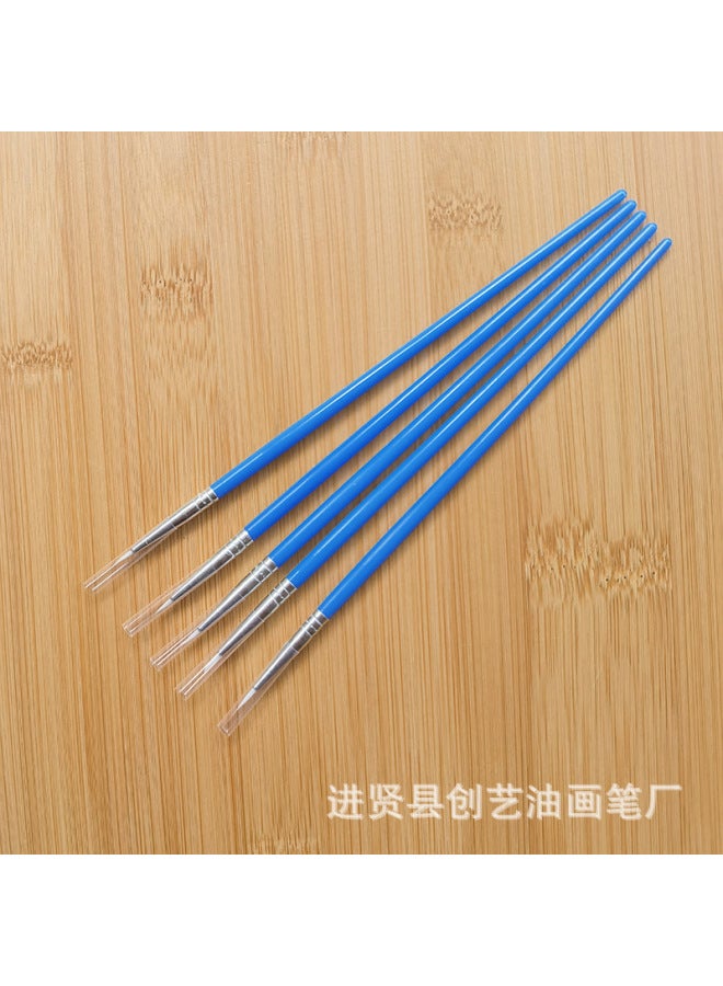 Chuangyi Acrylic Paint Pen Plastic Rod Digital Oil Painting Brush Flat Head Brush Gouline Brush Vinyl Doll Plaster Nylon Pen - Image 1