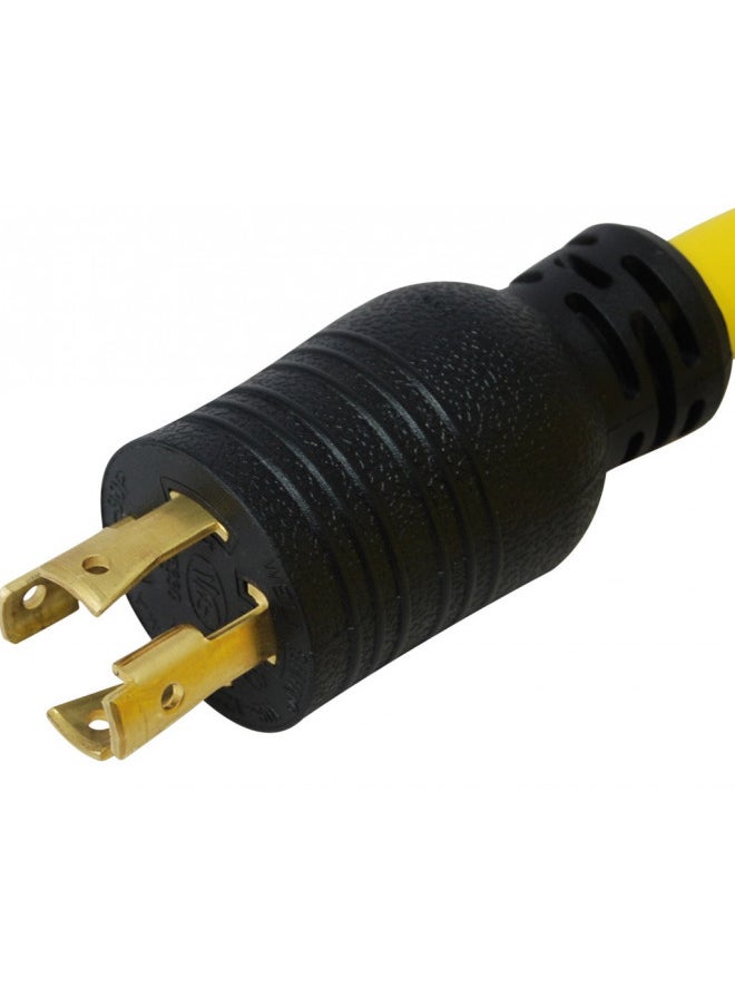 Conntek Conntek YL1430520S 30 4 Prong to 15/20 Amp Generator Y-Adapter, Yellow/Blue  - Image 5