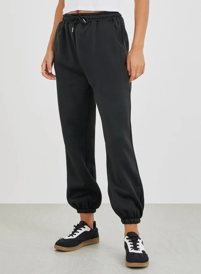Styli Styli Relaxed Fit Joggers with Drawstring