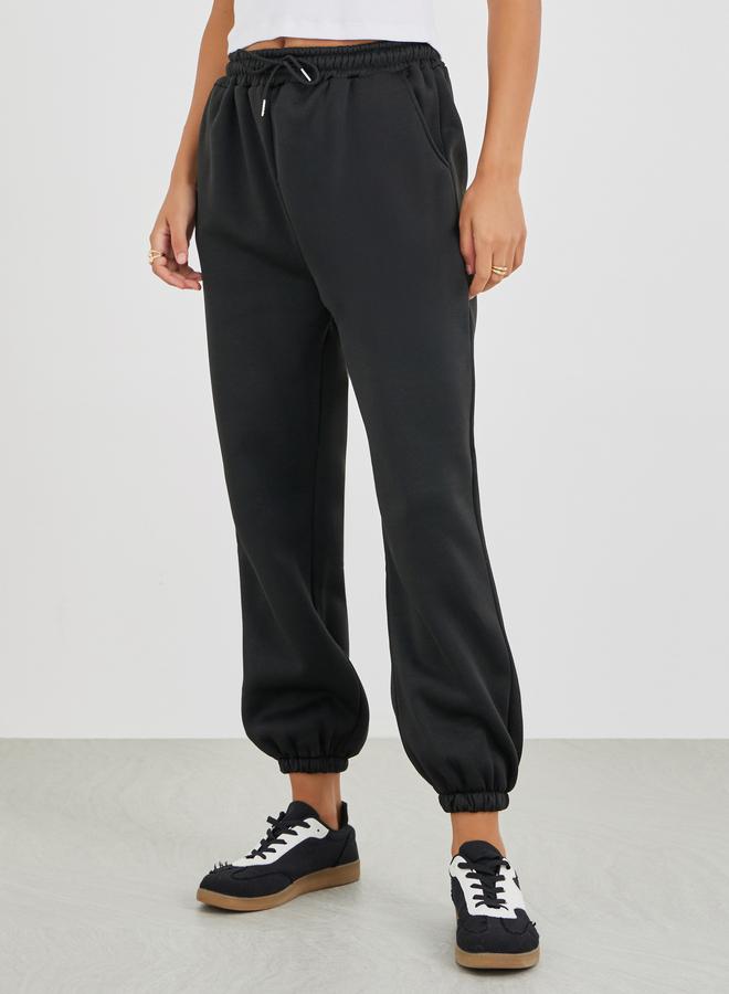 ستايلي سراويل جوغر مريحة بخصر مطاطي برباط - Image 2